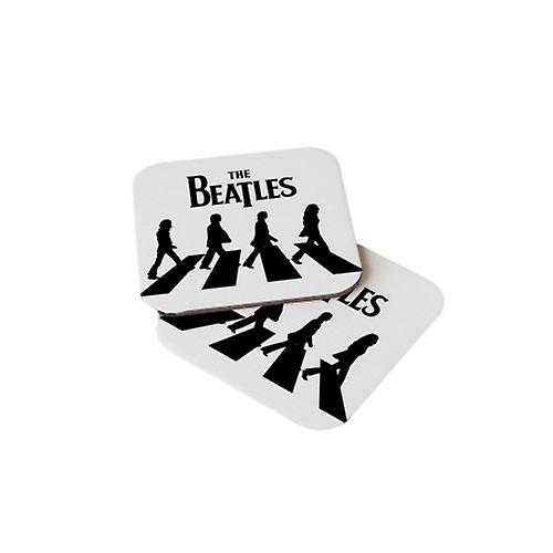 70s Rock Music And Abbey Road Wood Coasters Set