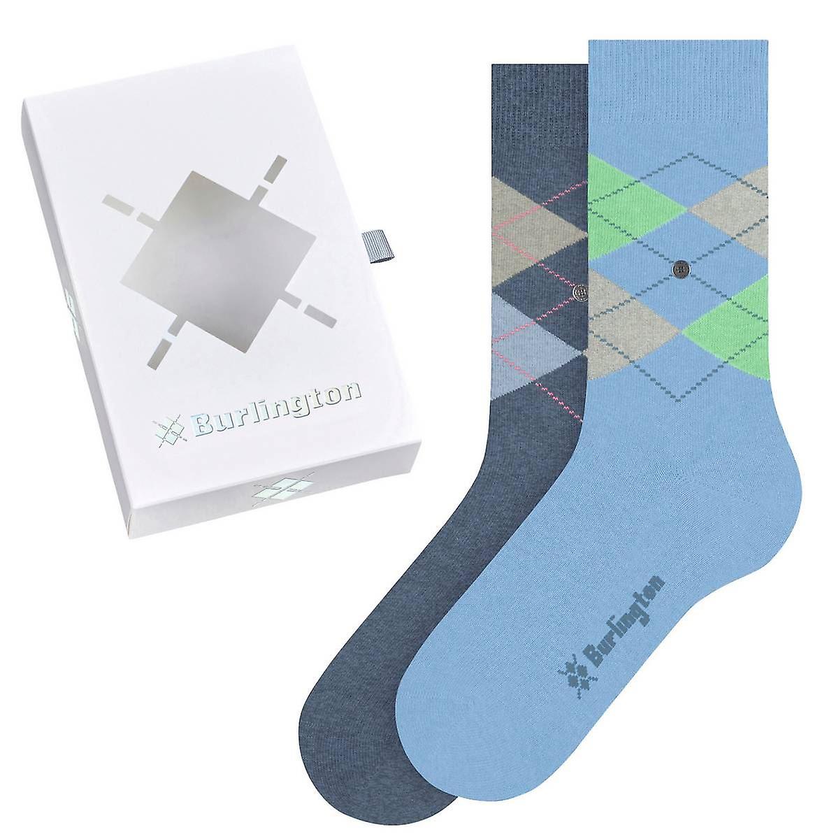 Burlington Basic Gift Box Socks - Blue/Black