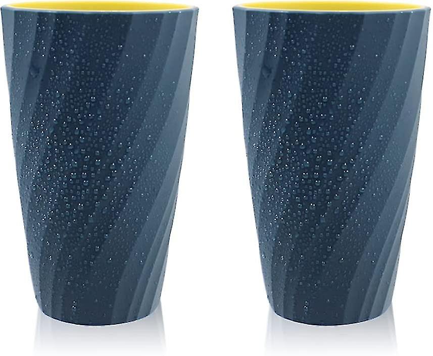 Pack Unbreakable Soft And Durable Bathroom Toothbrush Tumblers (light Blue)