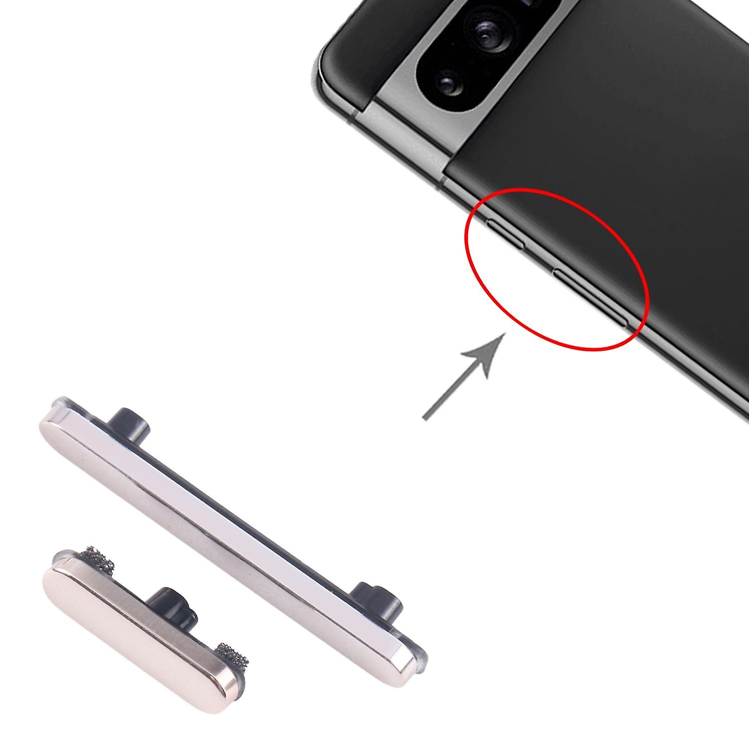 For Google Pixel 8 Pro Power and Volume Buttons Button Spare Part Gold