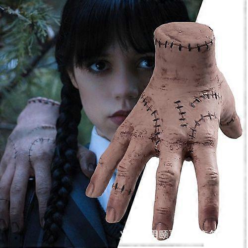Addams Family Thing Hand,Realistic Scarred Latex Palm Horror Prop Decoration,Adams Family Cosplay Hand,Suitable As A Gift for A Friend,Funny Party Dec
