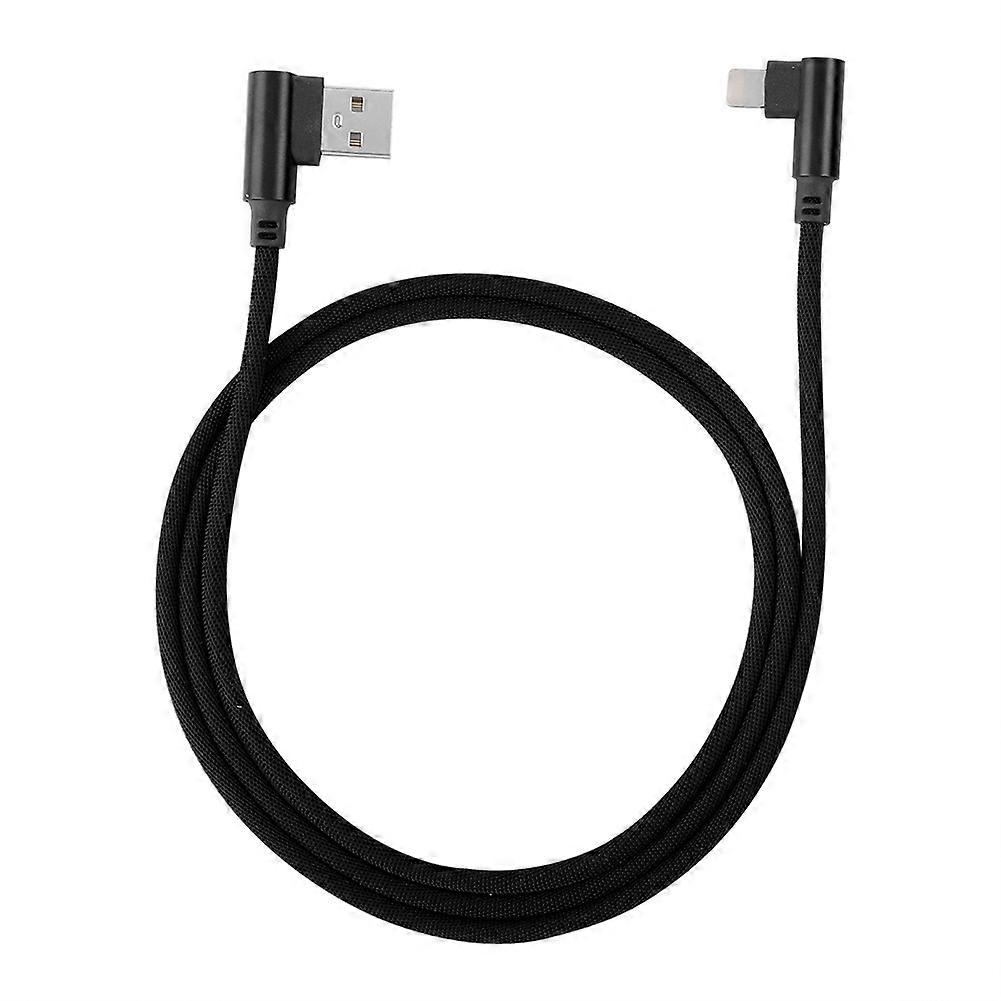 1M Elbow Mobile Game Fast Charging USB Data Cable for iPhone/(Black)