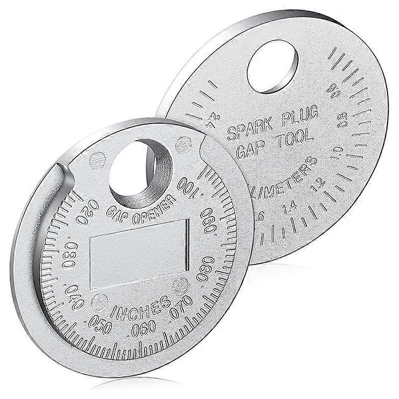 1pc Spark Plug Gap Gauge Tool Measurement Coin-type 06-24mm Range Spark Plug Gage Gap Tool Feeler