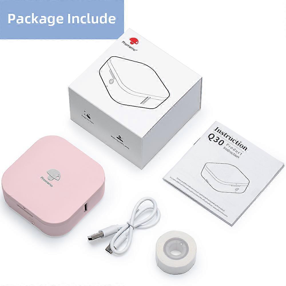 Phomemo Q30 Label Maker Machine Mini Pocket Thermal Label Printer Wireless Diy Sticker Label Machine Various Label Paper