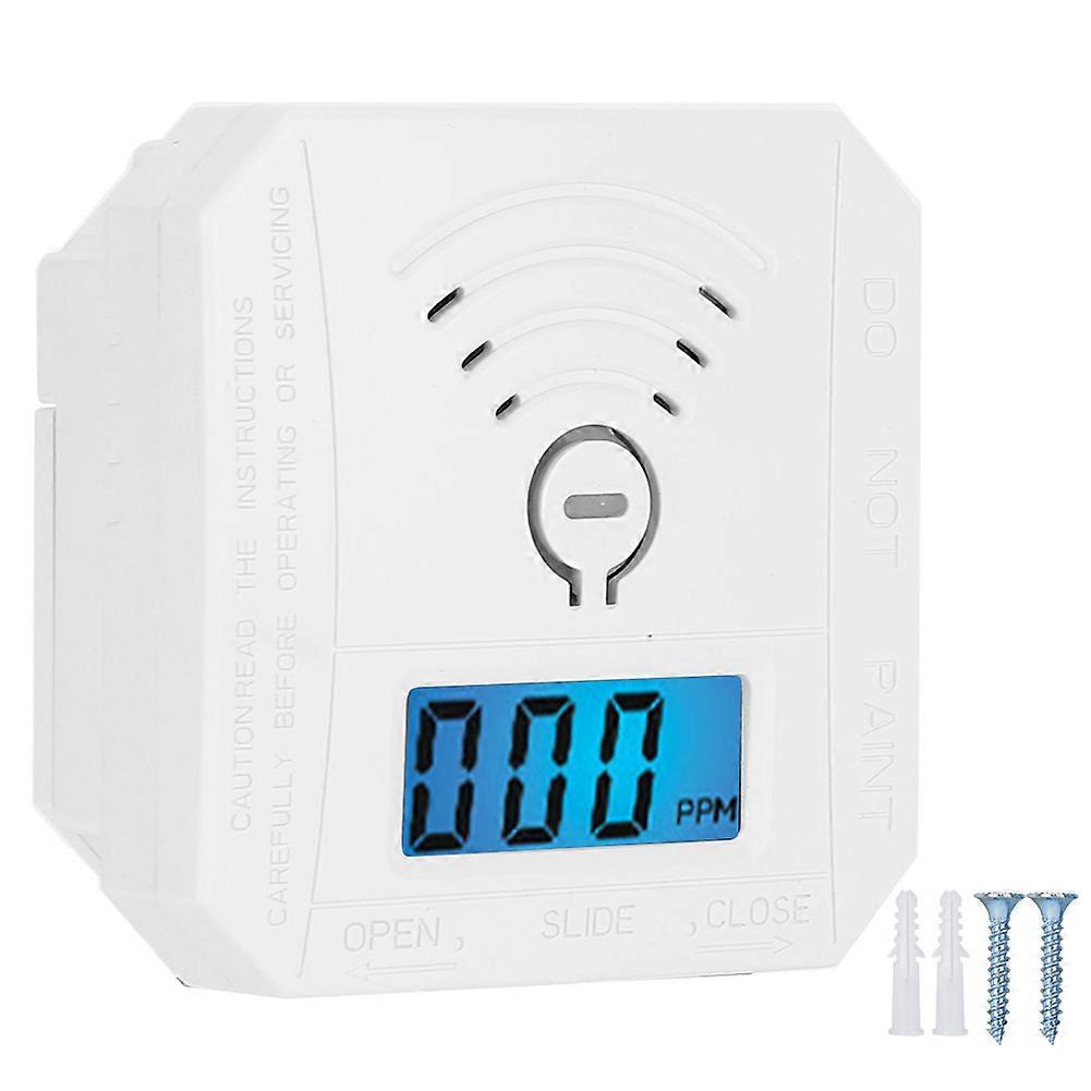 Mini CO Sensor Carbon Monoxide Poisoning Warning Sound and Light Alarm With LCD Display