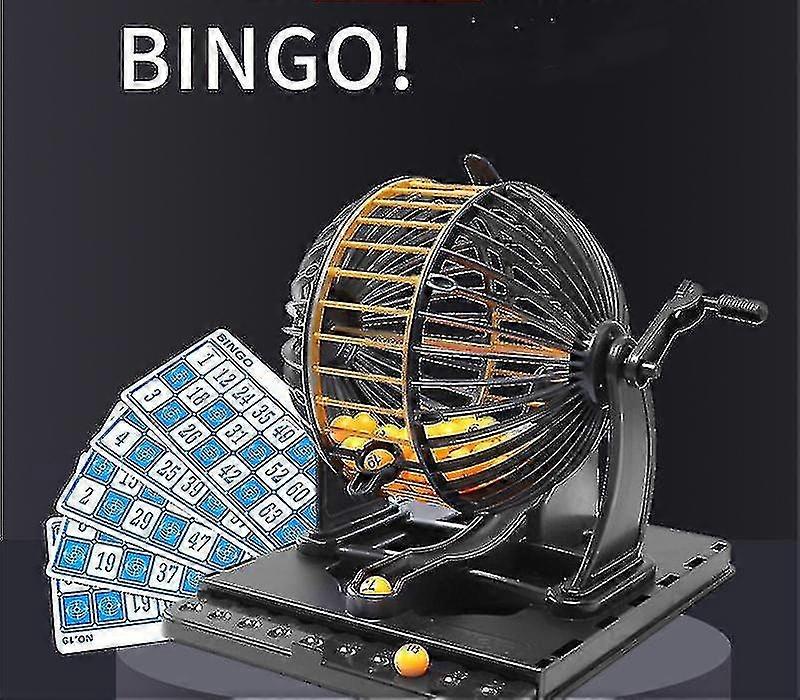 Jeu bingo cage set | Avec bingo | | classique en métal Assiette de bingo