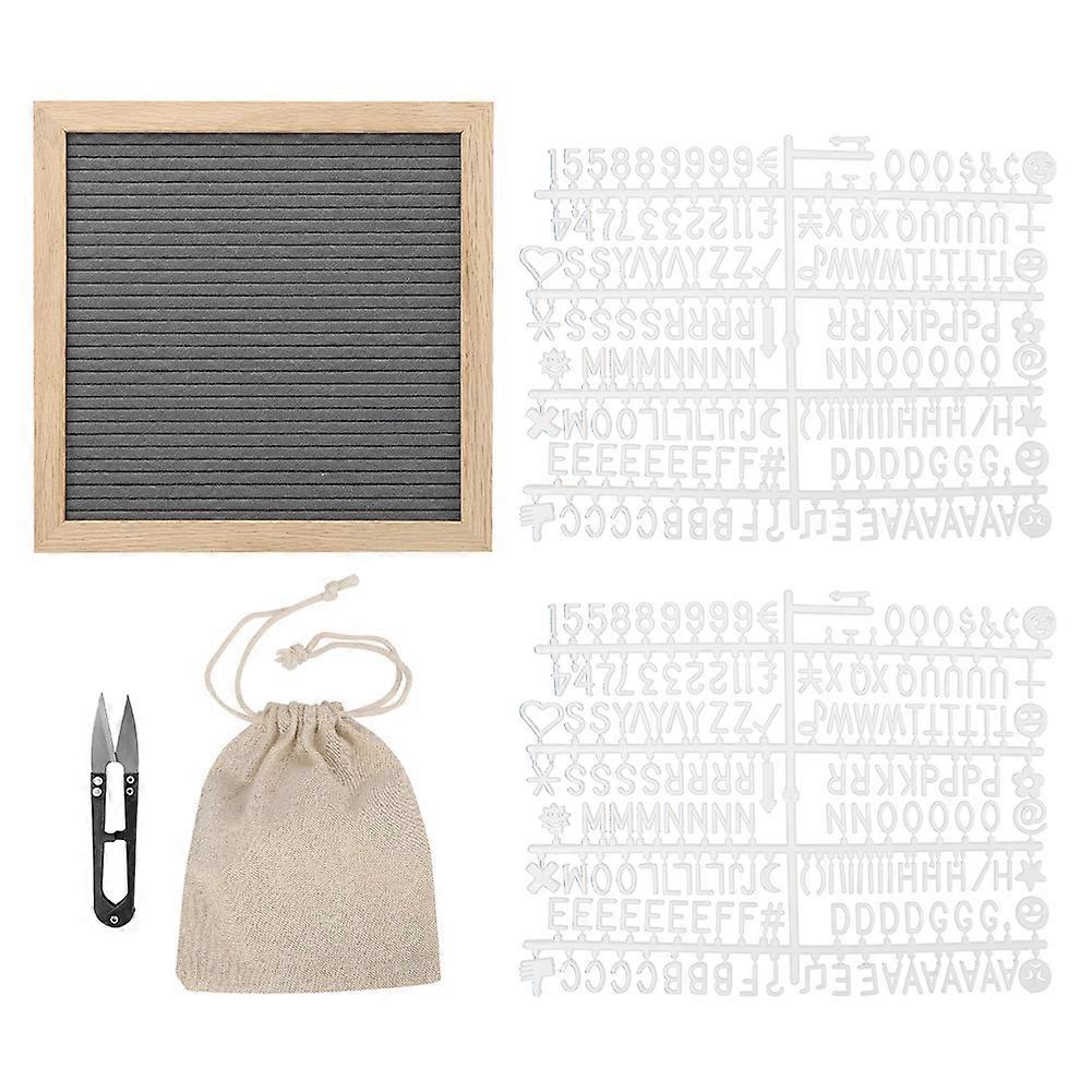 Felt Letters Message Board Sign Changeable Letters Numbers Room Decoration PropGrey
