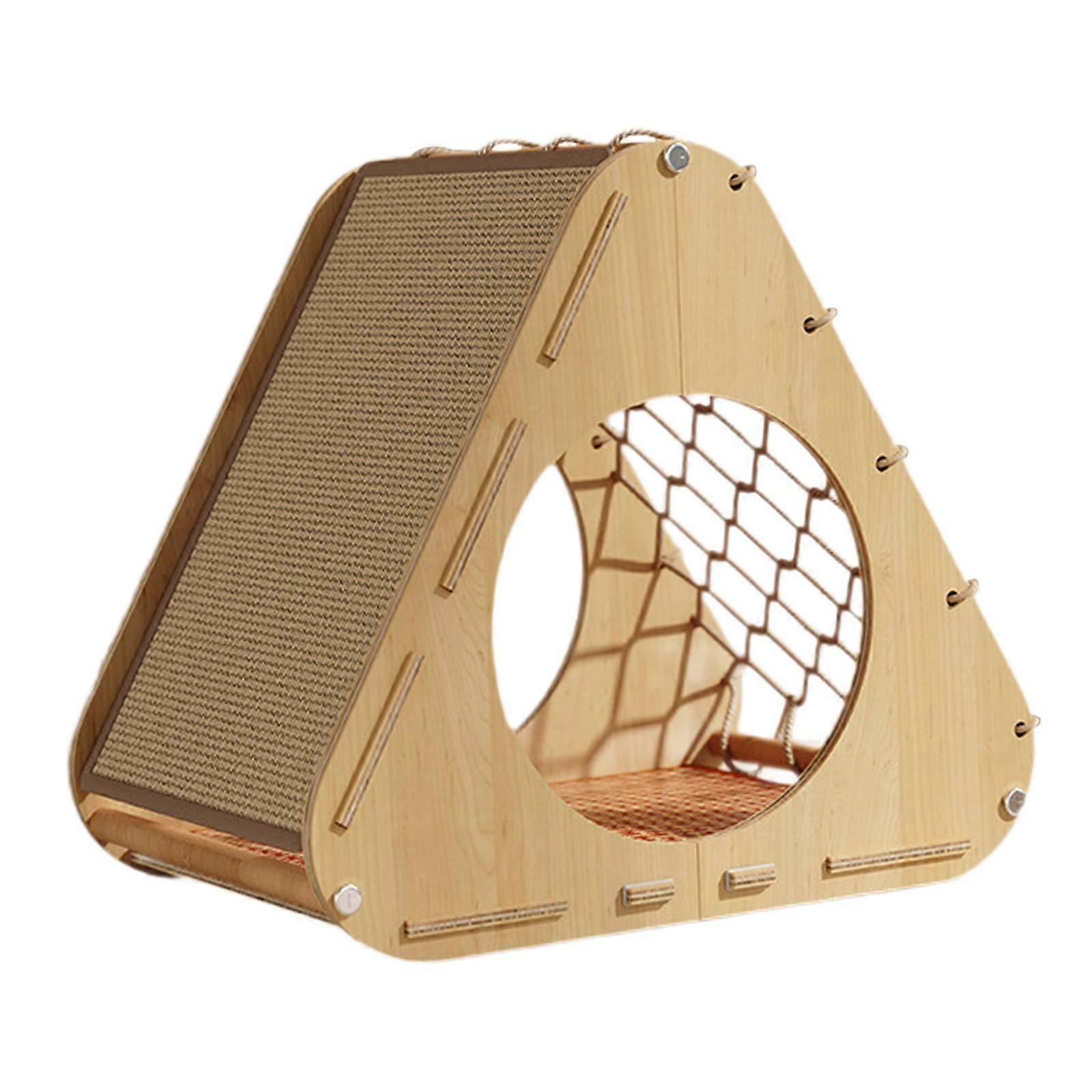 Cat Scratcher House Exercising and Playing Scratcher Bed Kitten Cat Birthday without ladder
