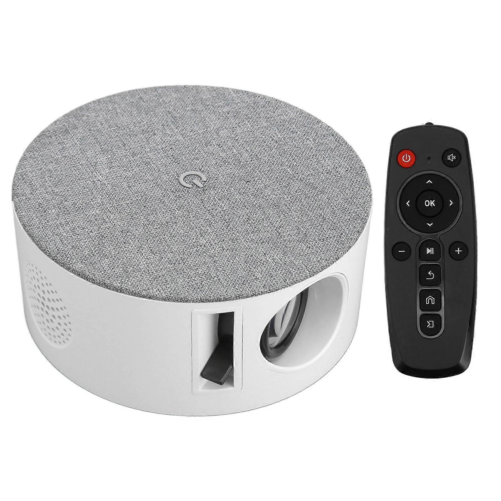 Mini Projector 1080P FHD 9000 Luminous Flux Remote Control Stereo Speaker Portable Projector for Family Outdoor 100240V UK Plug