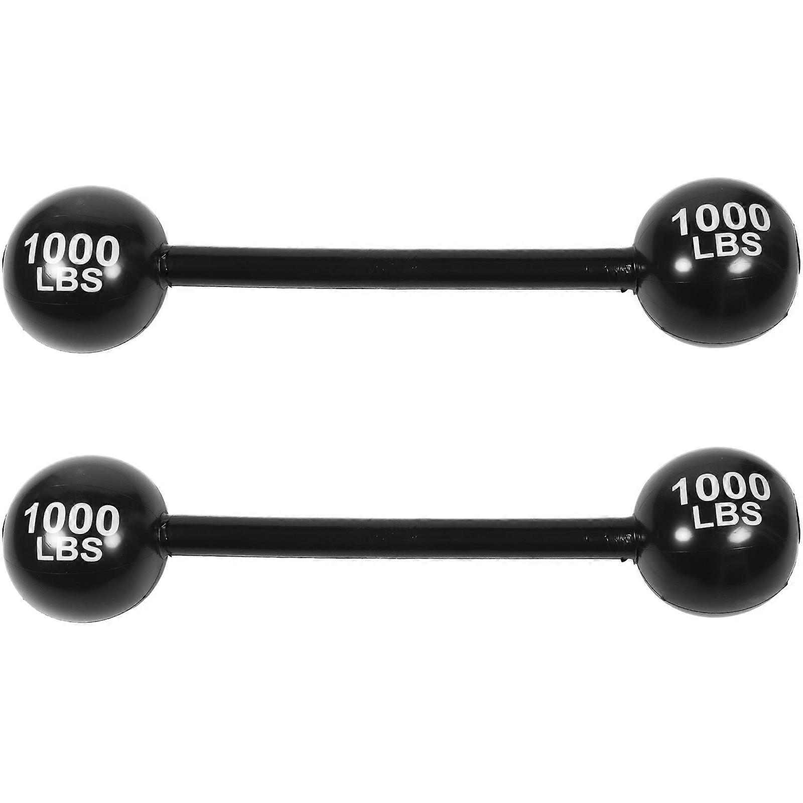 2PCS نفخ الحديد لعبة PVC سماكة لعبة الحديد محاكاة نفخ الحديد لعبة حزب الغلاف الجوي الدعائم مضحك الوالدين والطفل لعبة رياضية للأطفال 