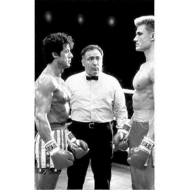 Xianrenge قماش اللوحة روكي بالبوا الملاكمة ملصقات طباعة تحفيزية أبيض وأسود جدار الفن لا إطار