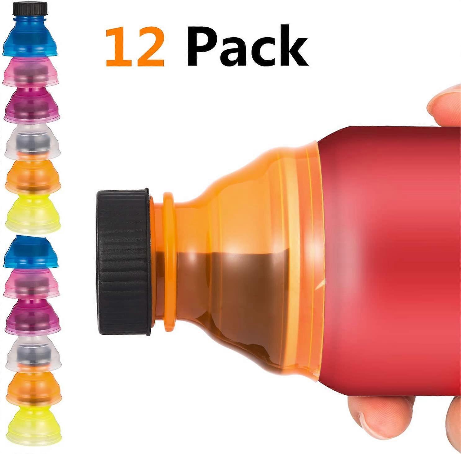 Keep Your Beverages Fresh with 12 Pcs Can Covers - Clear Reusable Lids for Soda Cans and Bottle