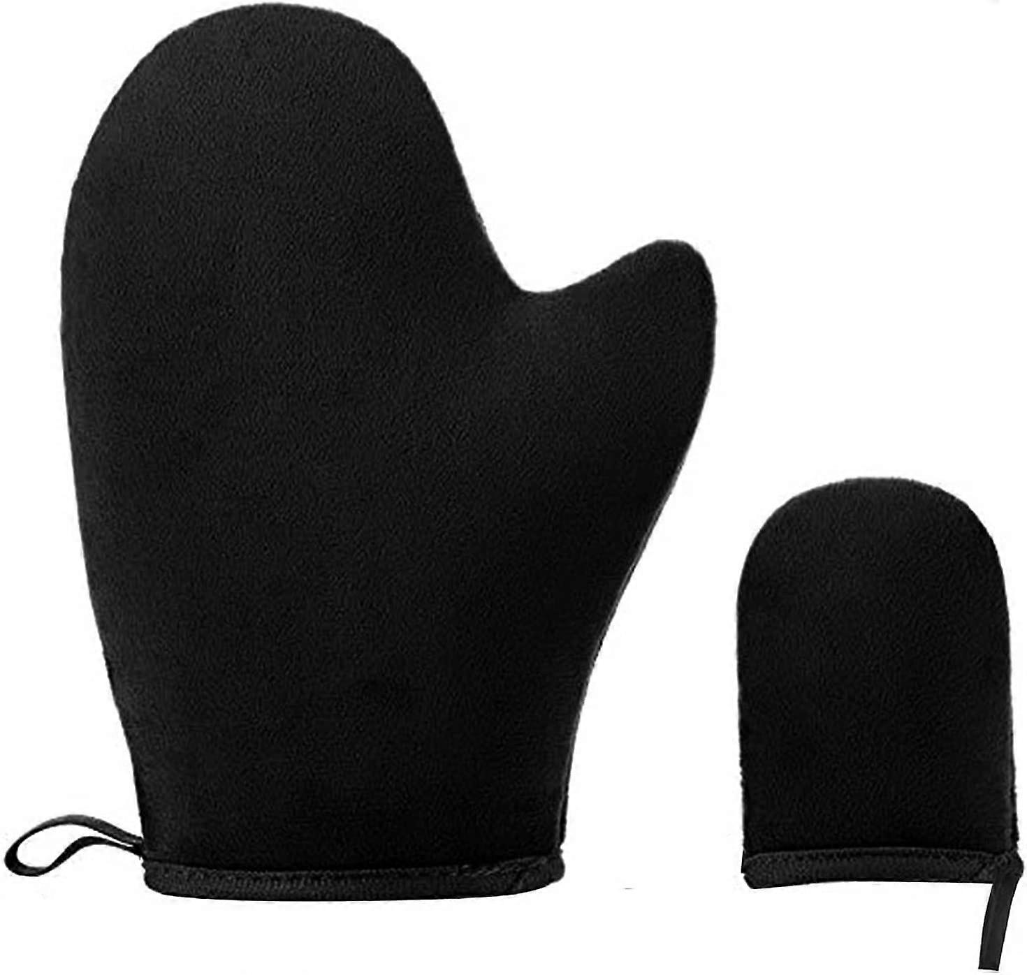 Flocked Applicator Tanning Gloves Reversible Reusable Gloves 2 pcs