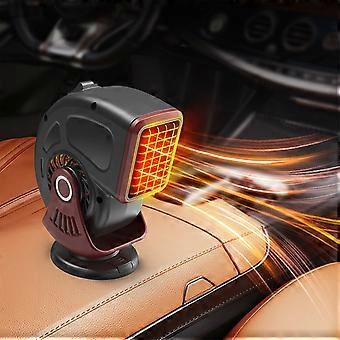 Chauffage Voiture Portable 12V 2 En 1 - Désembuage 360°, Ventilateur - Branchement Allume-cigare - Pour Hiver Et été - 7