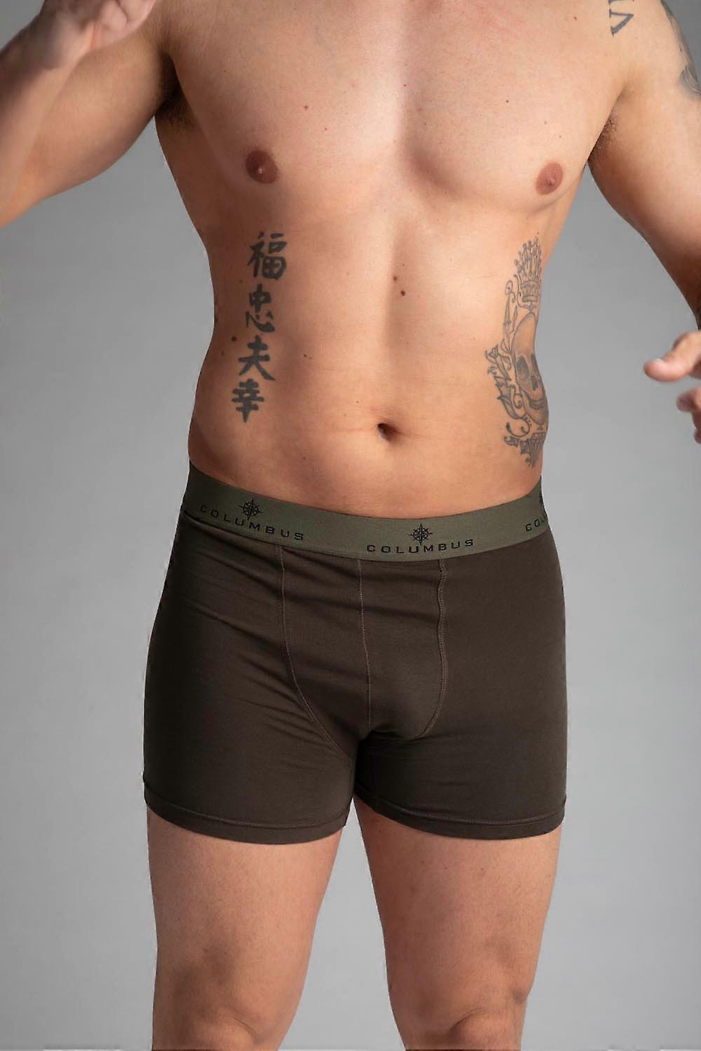 Mens Boxer Brief-black Ink - Medium
