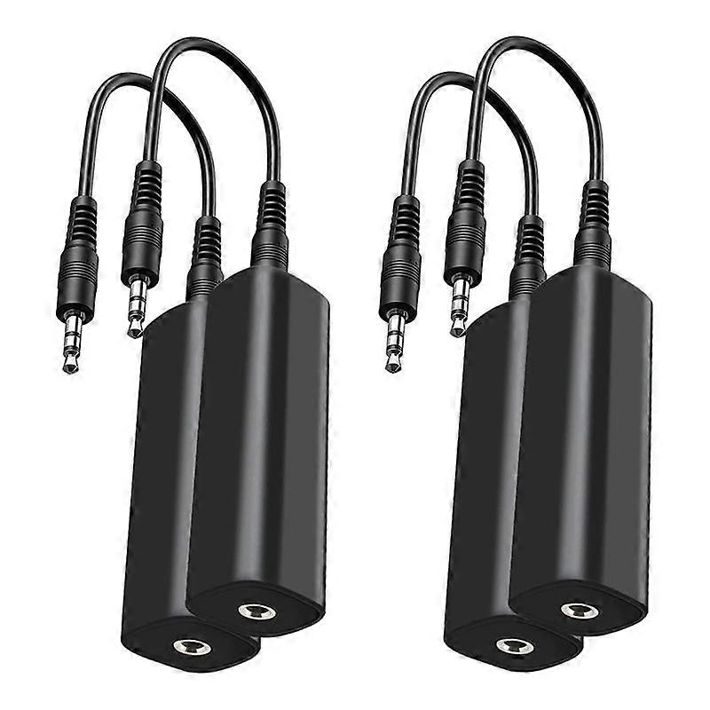 Ground Loop Isolator Noise Filter for Car Audio/Home Stereo,4 PCS Ground Loop Noise Isolator with 3