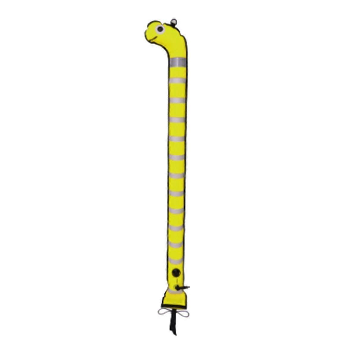 Dykning Markör Boj Dykning SMB Signalrör Säkerhet Synlighet Float Signal Tube Gul