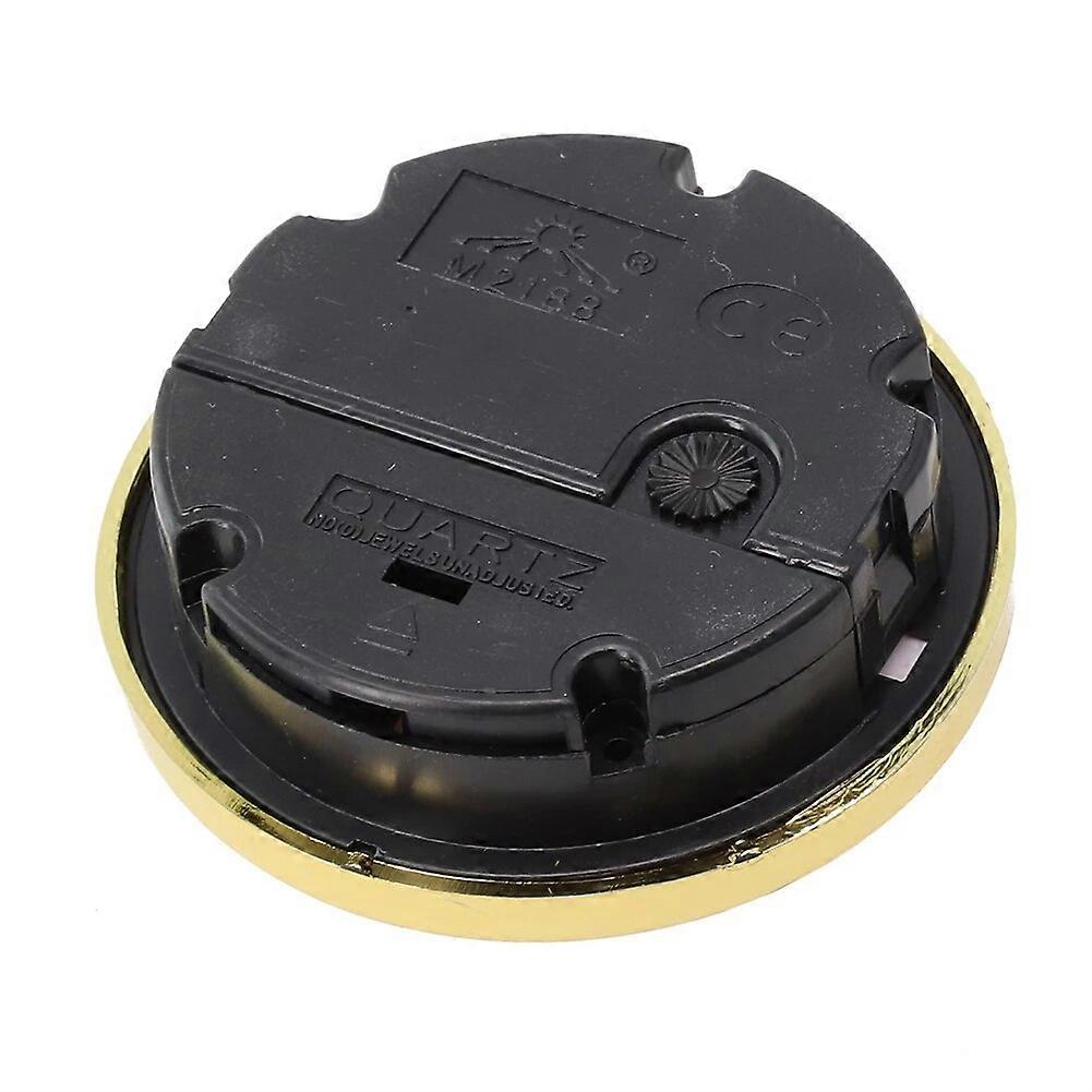 Clock Inserts Inserts Movement Quartz Clock Insert Roman Numbers 65MM Gold Color Plastic Replacement New