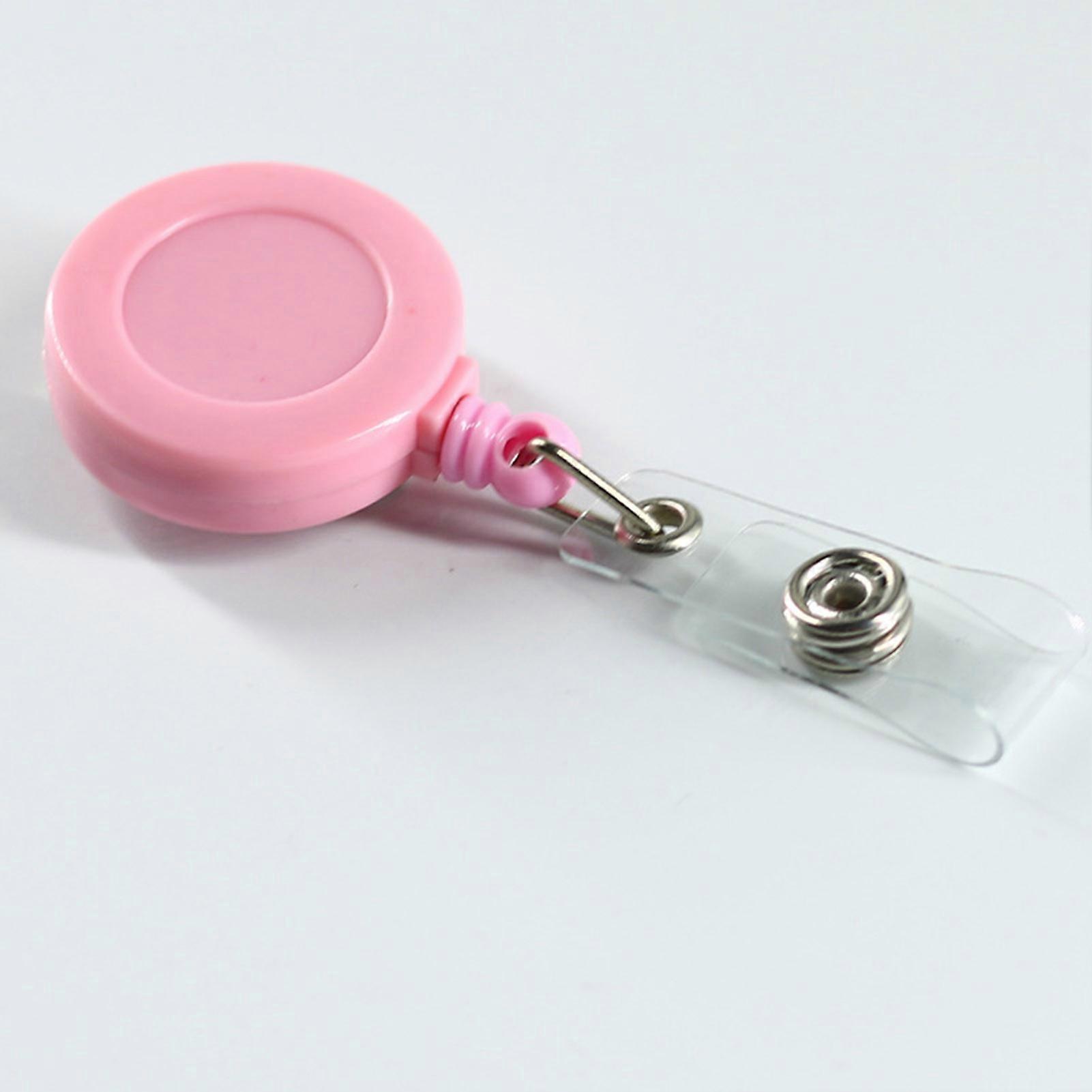 10pcs ID Badge Holder With Clip Round Versatile Badge Holder for Industry Worker Nurses Office Stuff