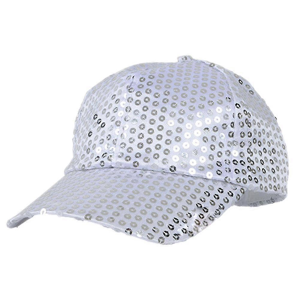 Women Men Glitter Sequins Baseball Caps Snapback Adjustable Hats