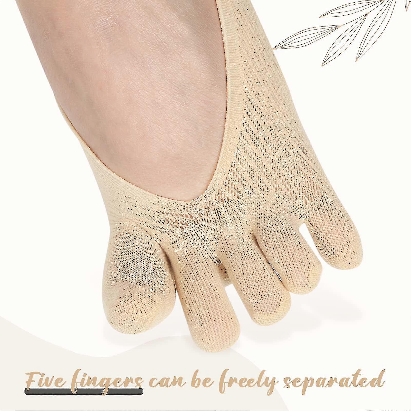 Chaussettes 5 Doigts Femme Lot De 2 Paires - Coton Respirant, Taille 38-42, Yoga, Course, Pilates