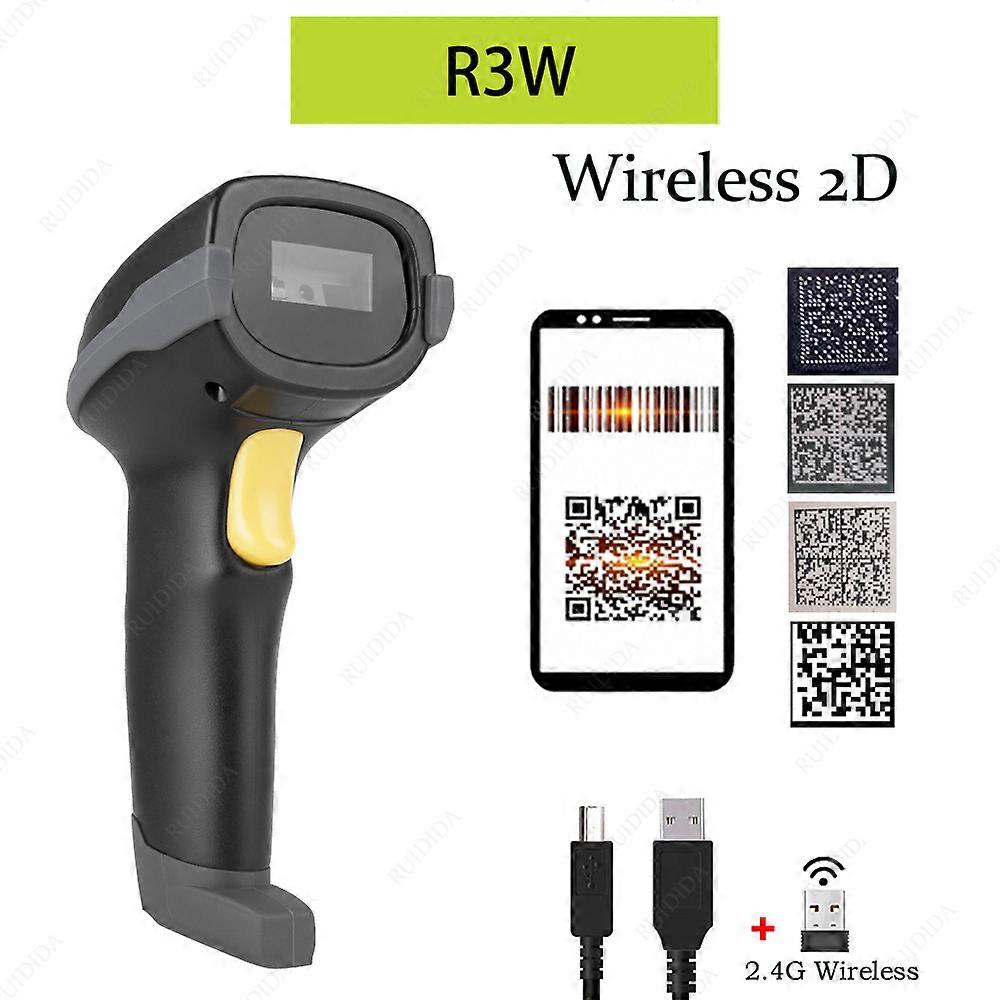 Wireless Buetooth Barcode Scanner qr Code Wireless 2d barcode Reader Handheld Barcod Scanner Wireless Bar code Scanner with Base