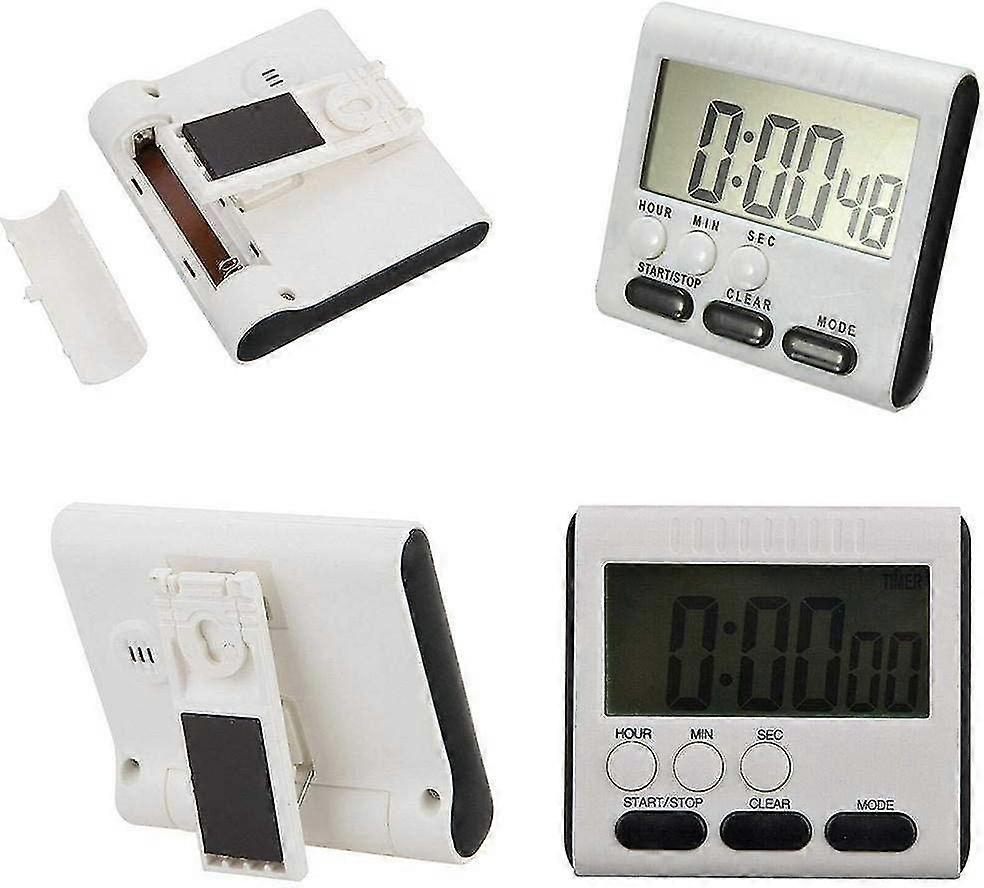 Yaju Digital Kitchen Timer, Big Digits Loud Alarm Oven Timer And Clock For Kitchen Countdown Countup Function Retractable Stand And Hook And Magnetic