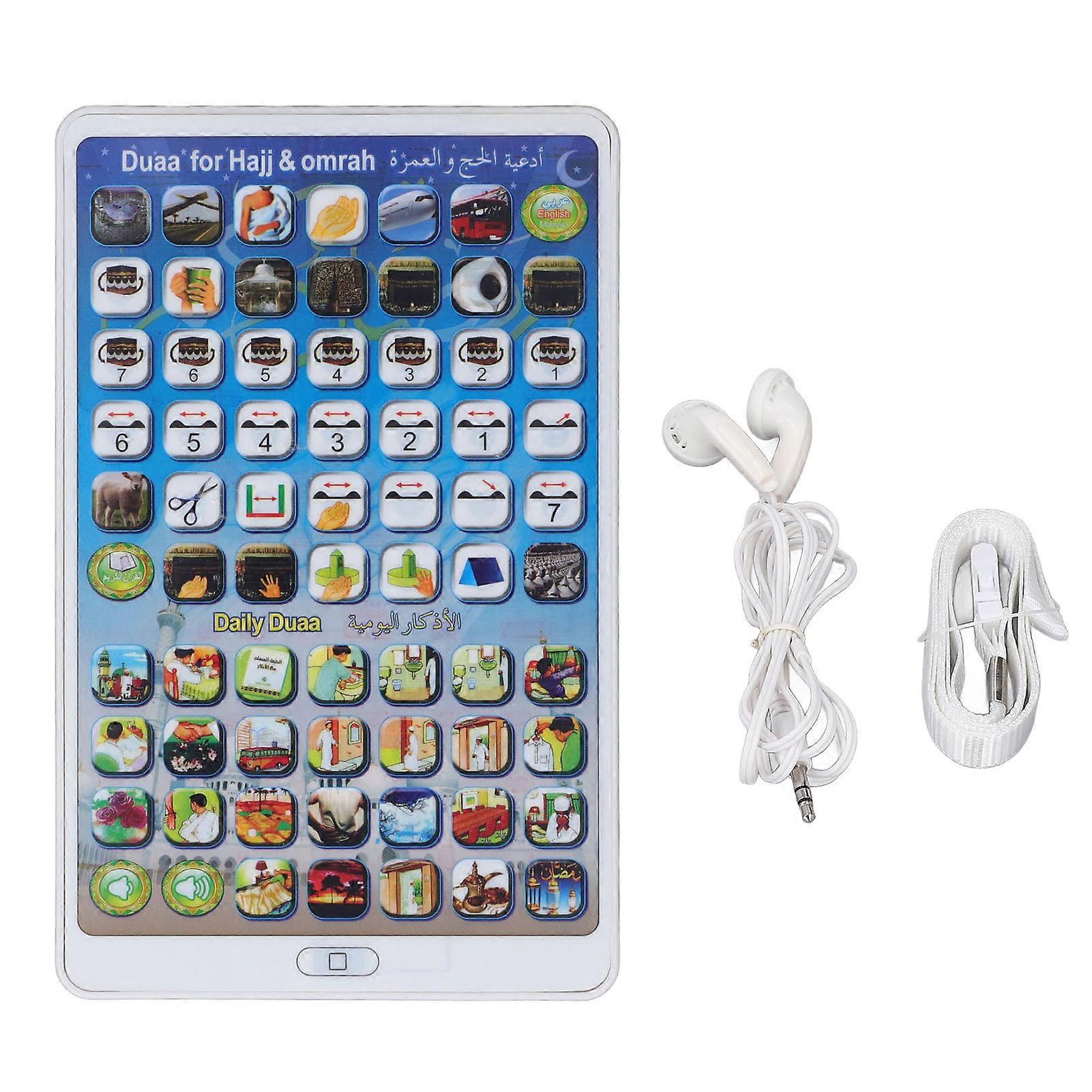Kid Tablet Éducatif Interactif Amusant Conseils Classes Portable Toddler Learning Pad avec écouteur