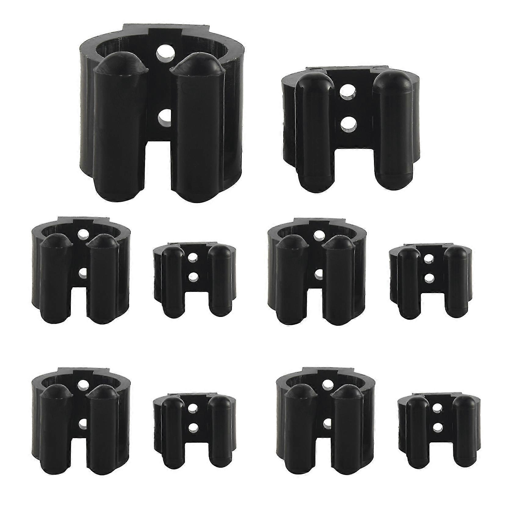 20 κομμάτια κανονικά κλιπ αποθήκευσης καλάμι αλιείας, ράφι αποθήκευσης κατόχων πόλων αλιείας, 2 στυλ & 10pcs το καθένα