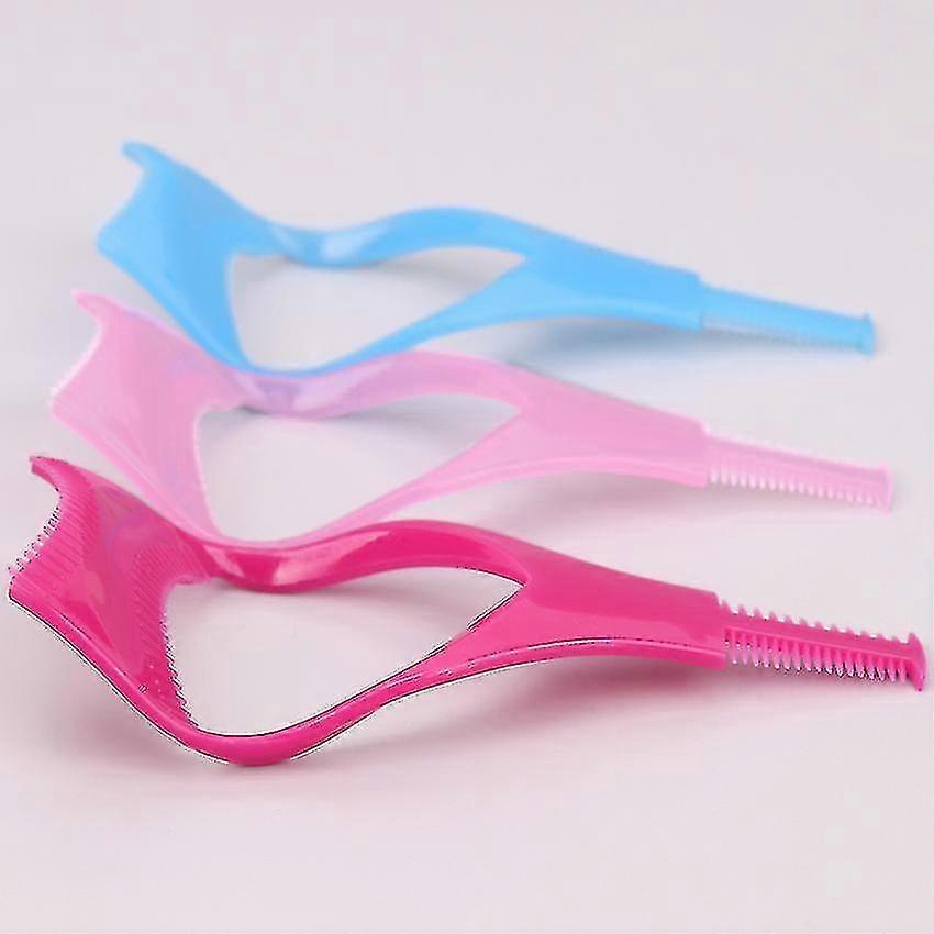 Eyelash Tools 3 In 1 Makeup Mascara Shield Guide Guard Curler Eyelash Curling Comb Lashes Cosmetics Curve Applicator Comb