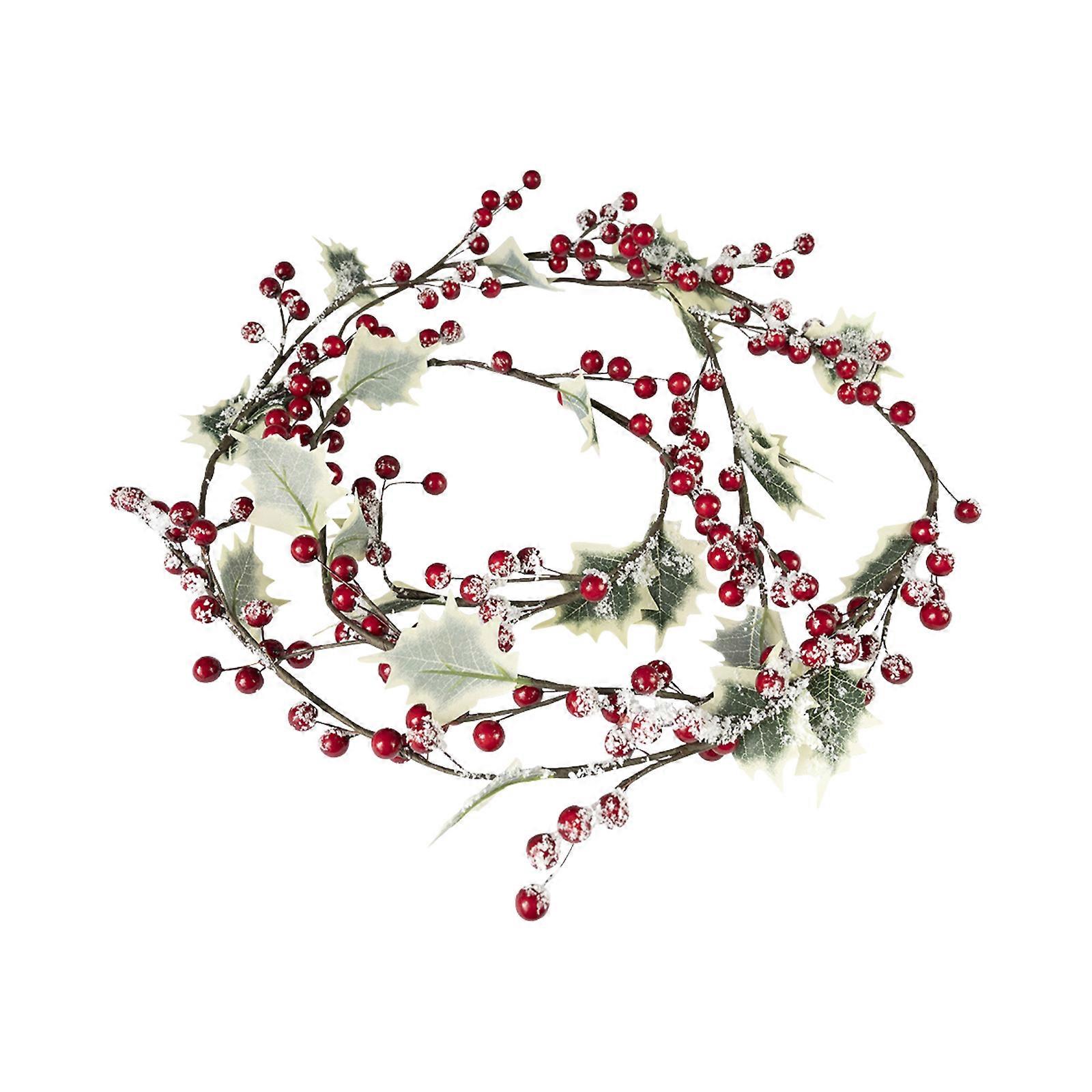 Simulated artificial Christmas with frost berry cane -1.2m foam/wire