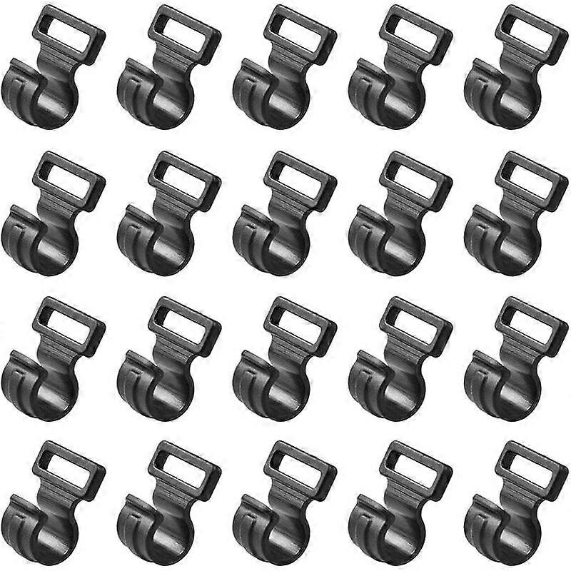 20 PCS Plastic Hooks Tent Hooks Camping Caravan Tent Plastic Tent Clips