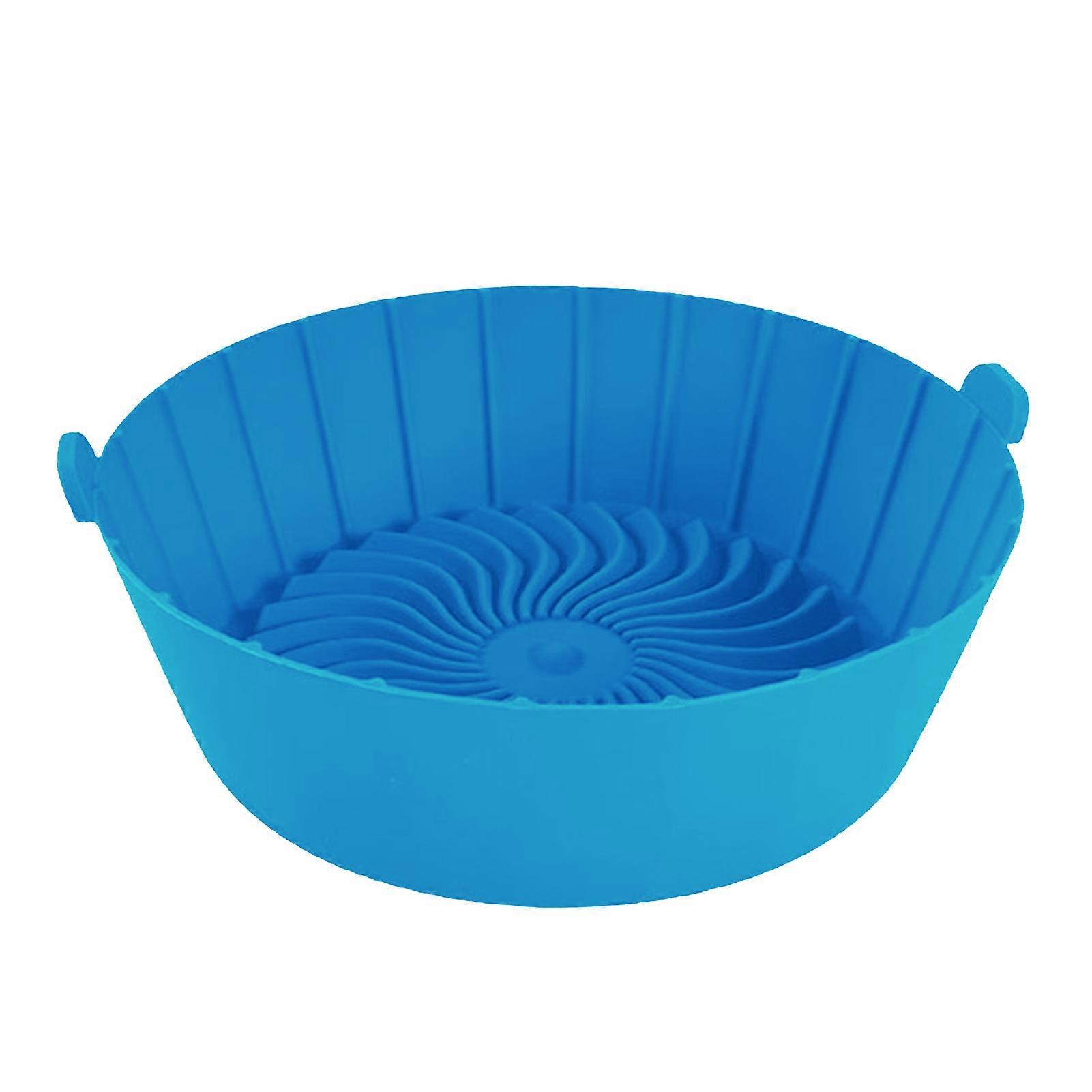 1/2Pcs Fryer Grill Pan Reusable Silicone Liner Thickened Fryer Baking Pan Fryer Accessories for Home Kitchen