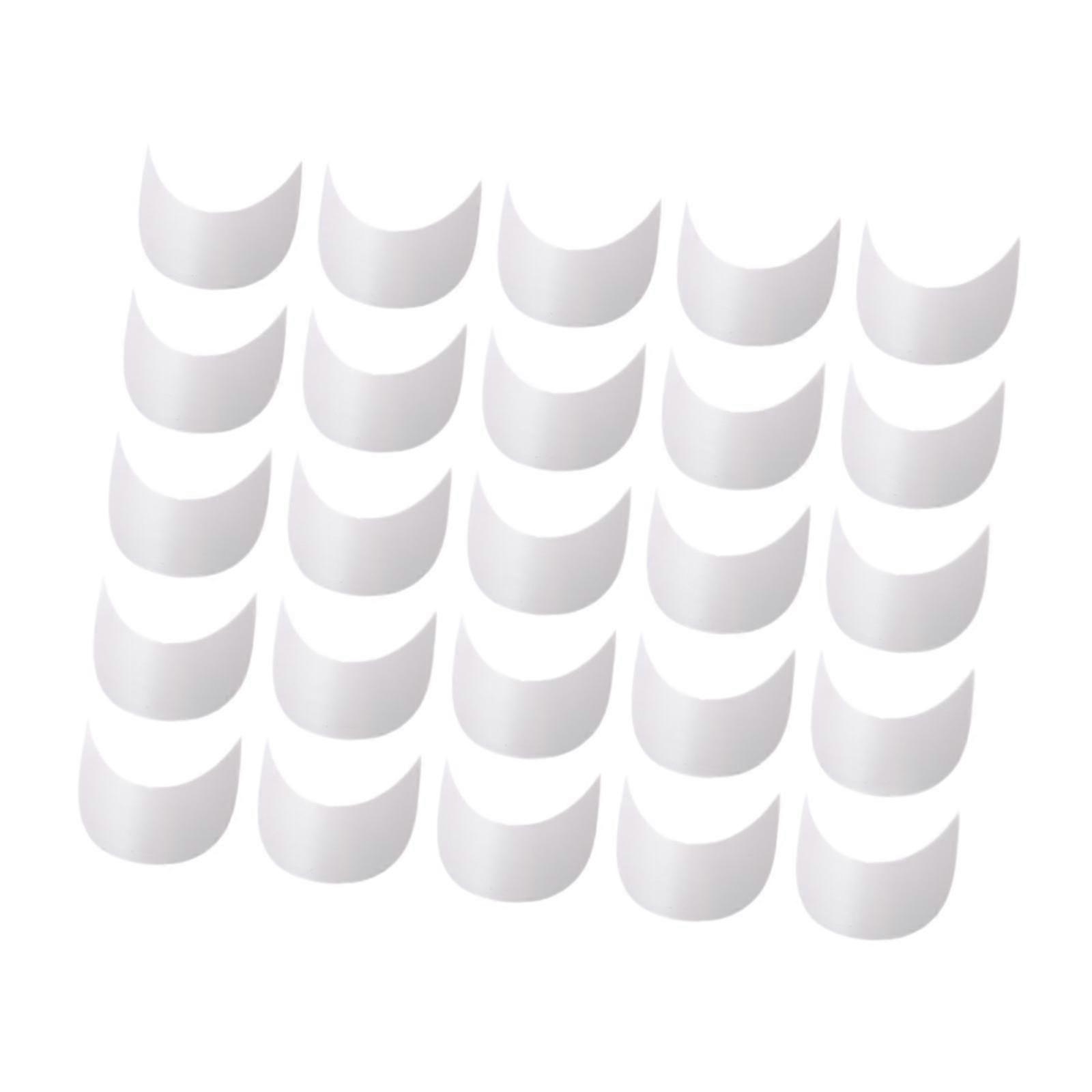 20 Pieces Sports Hat Visor Replace Display Lightweight Baseball Caps Inserts white