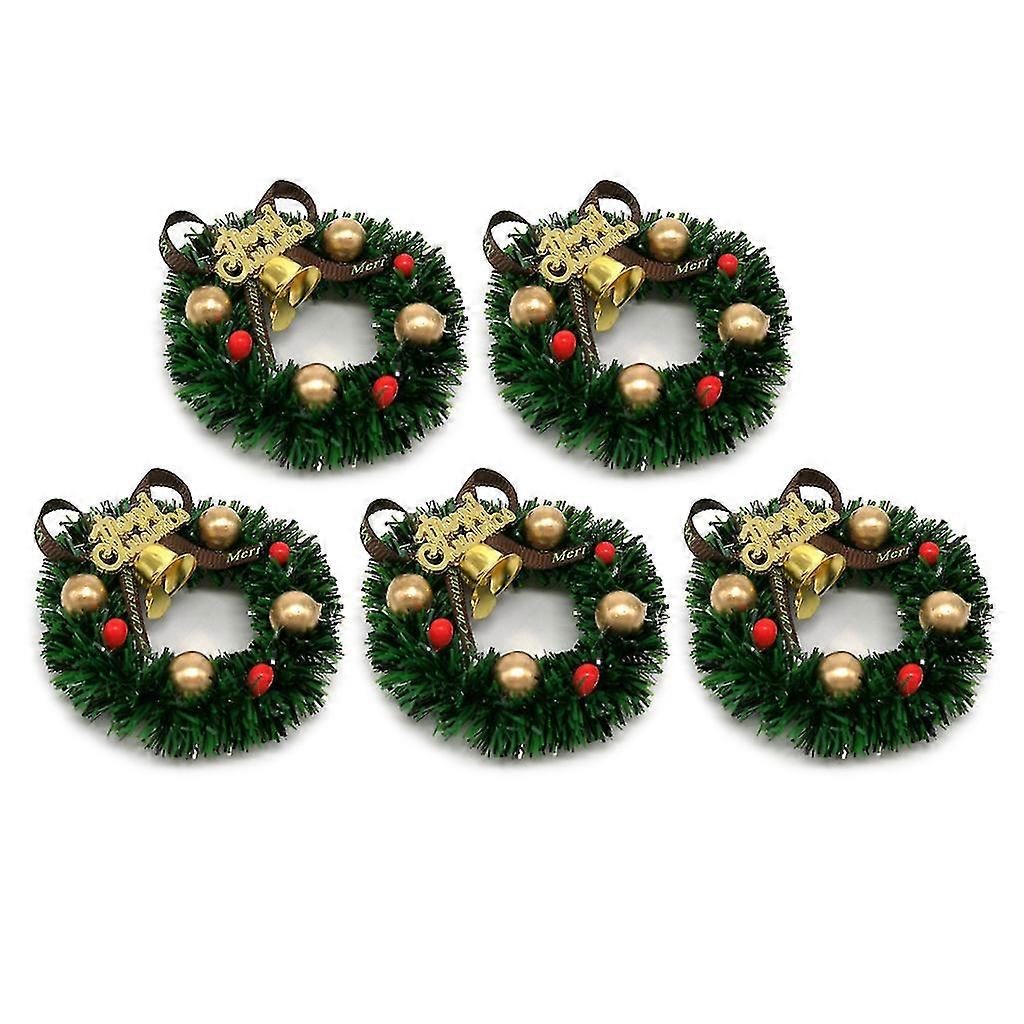 Dollhouse Decor Accessories Toy House Miniature Scene Model Christmas Wreath