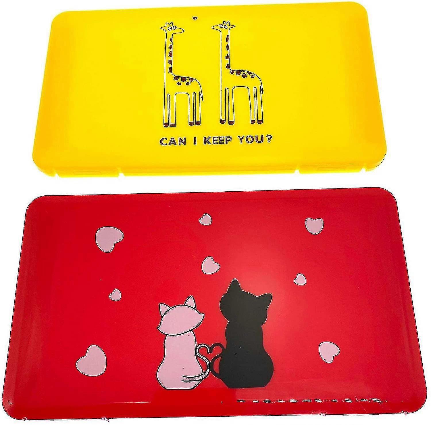 4 Pieces Mask Storage Boxes, Mask Storage Boxes, Face Mask Storage Boxes (190*110*12mm)