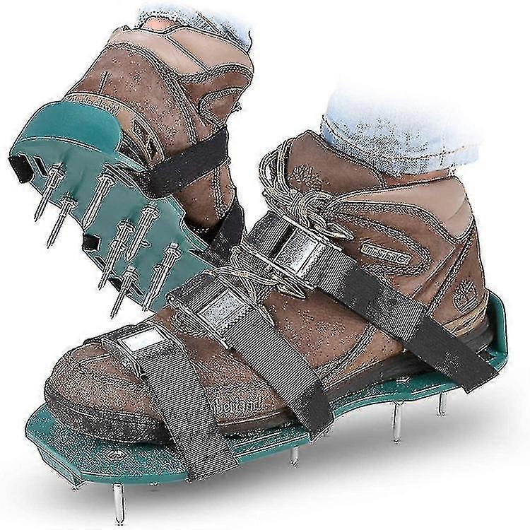 Césped Aerator Zapatos Loose Soil Garden Aerator 26 Clavos para inflar el césped y el patio