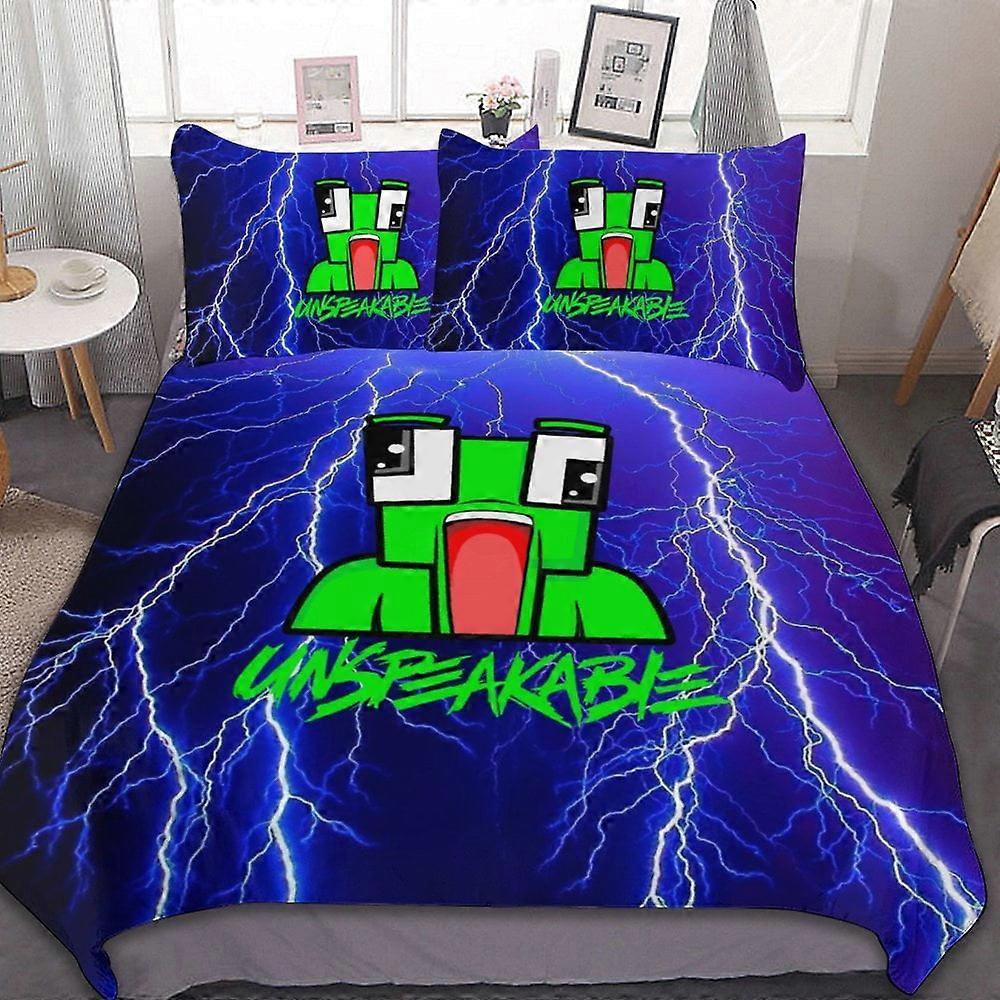 סט מצעים SX151 סט מצעים 3 חלקים בלתי נתפס סט כיסוי שמיכה רך חם ונוח עם כיסוי שמיכה אחד ו-2 ציפיות AC151