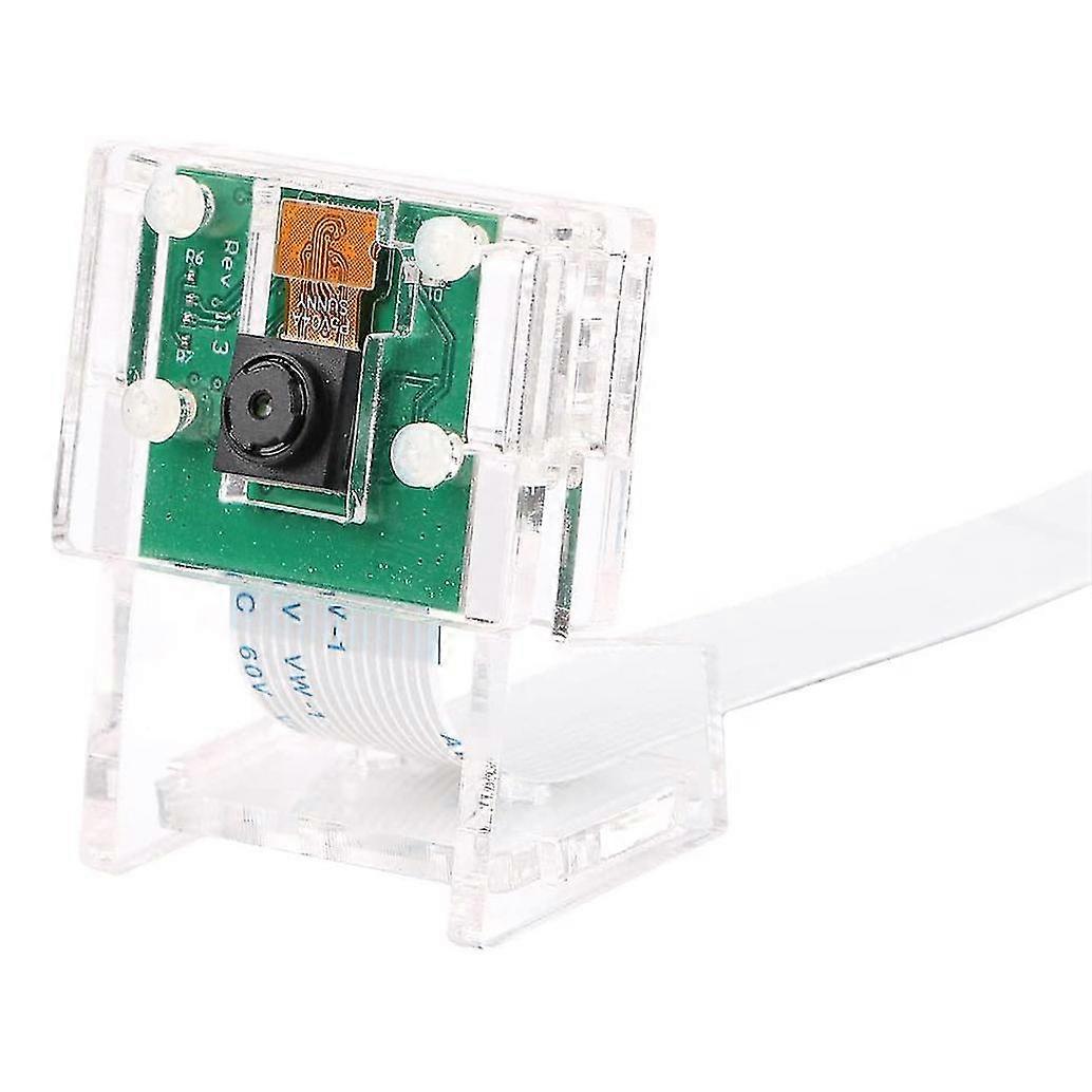5MP Camera Module Webcam Video 1080P+Transparent Holder for 4/3B +/ 3B/2B/Zero
