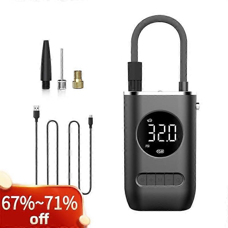 Auto Luftpumpe Tragbare Mini Selbstfahrende elektrische Reifenpumpe Luftpumpe Handheld Wireless Digital Display Ladepumpe Neu