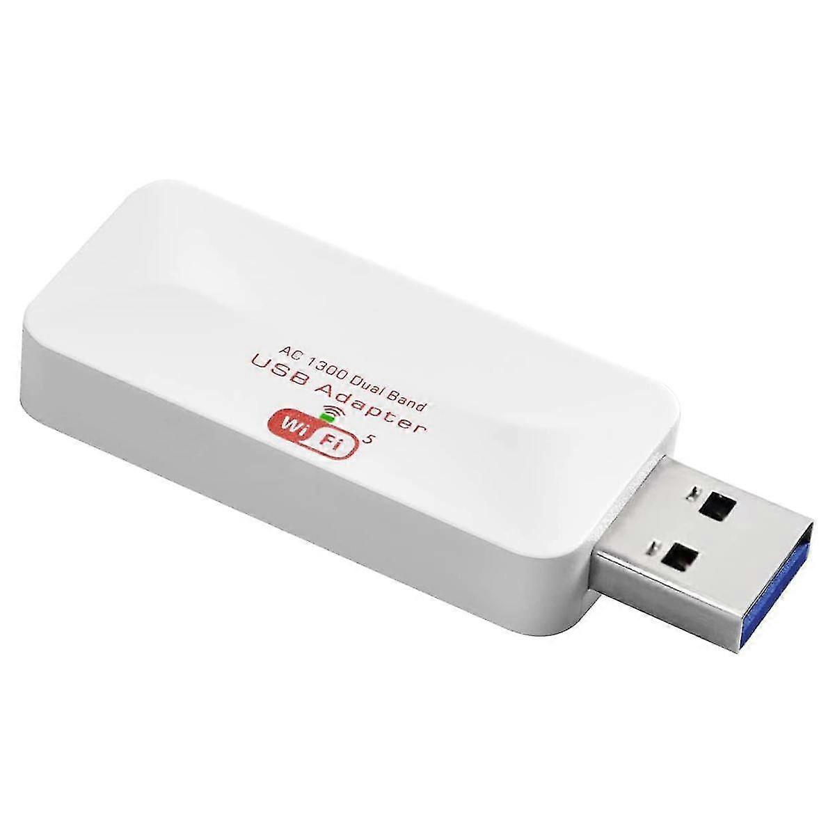 Ac1300 USB Wifi Adapter 2.4g / 5g Dualband Wireless Netzwerkadapter für PC Desktop, Windows 11, 10, 8
