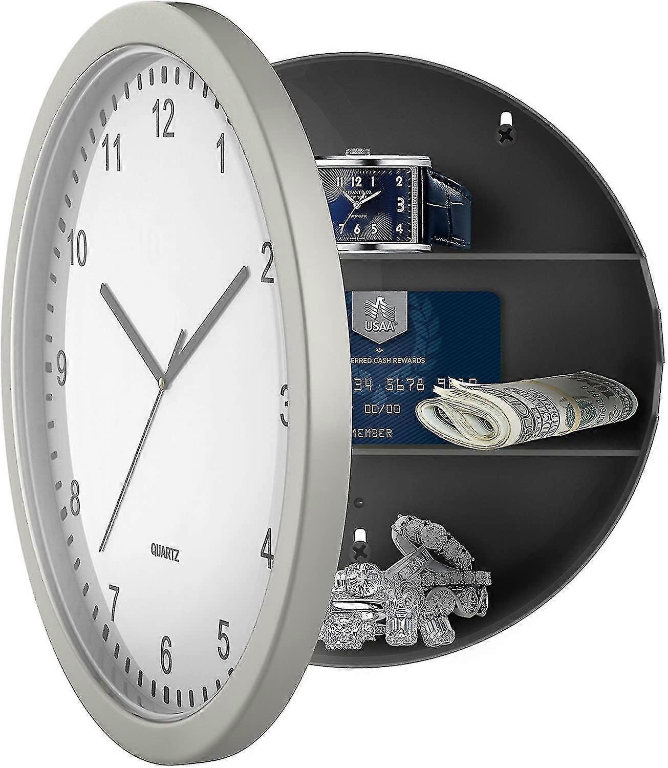 Wall Clock With Hidden Safe, 10"(haoyi)-g