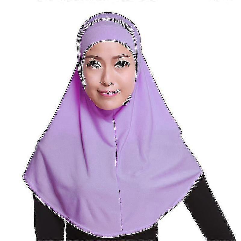 Kvinner Islamsk Mu Hijab Soft Shawl Full Cover Stretch hodeplagg