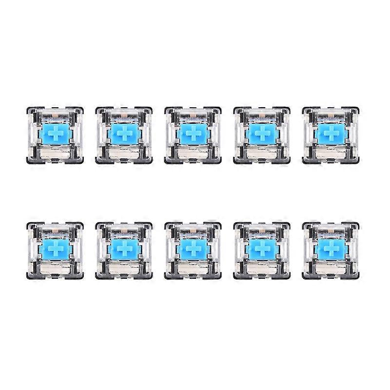 10Pcs/Set Mechanical Keyboard Switch Blue 3Pins For Cherry MX Switches