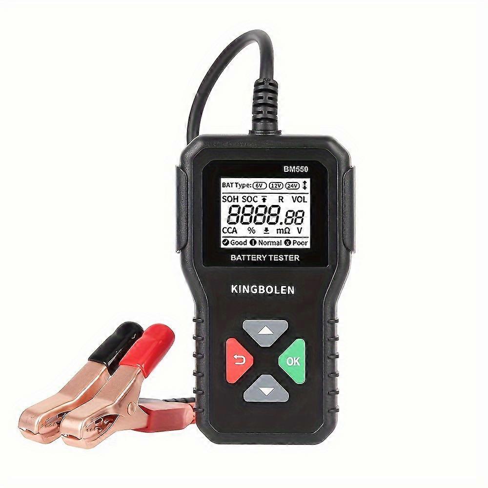 1pc BM550 Car Accessory 6V 12V 24V Auto Battery Analyzer 100-2000 CCA Car Battery Tester Car Battery Tool Battery System Detect