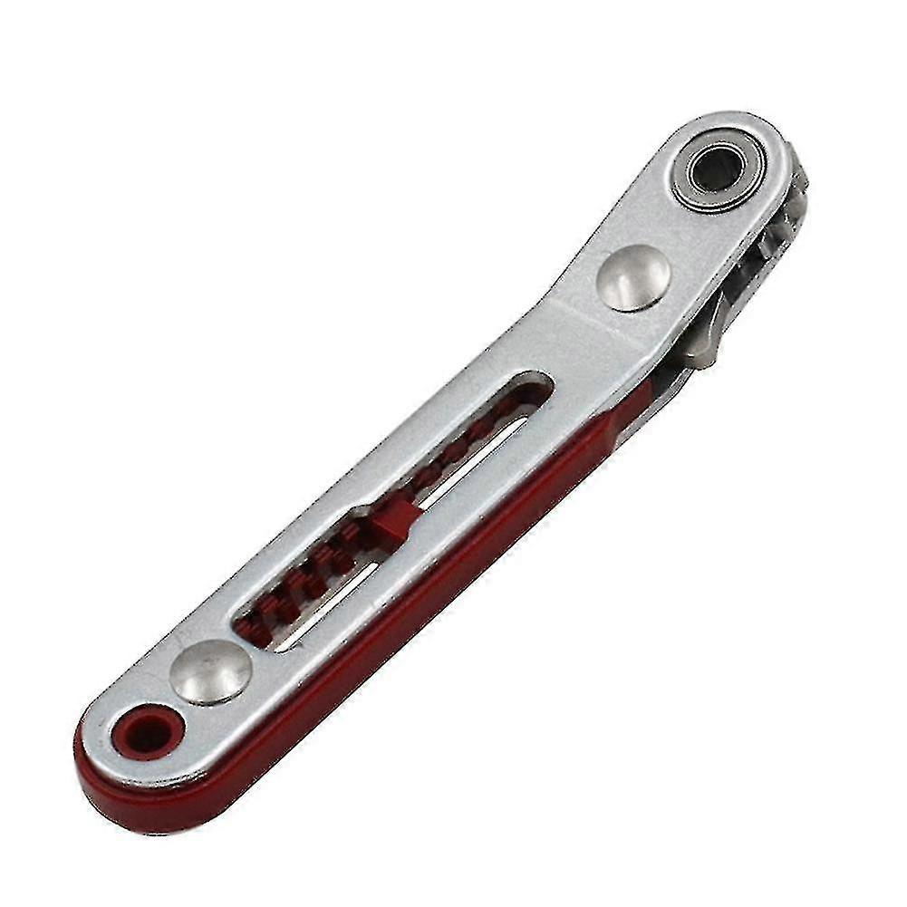 Multi-function Double-way Ratchet Wrench Mini Quick Release Socket Wrench Flat Cross-hex Key Hand Tools