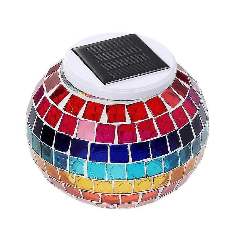 Glass+led Solar Light For Decoration Use-c