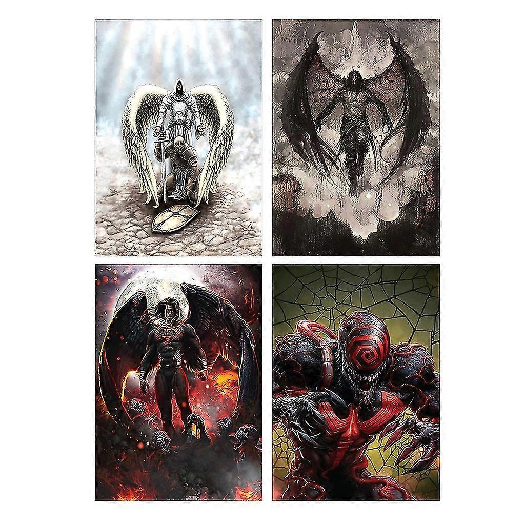 4 Pack Wing 5d Diy Diamond Paint Kits Full Drill For Rhinestone Embroidery For C