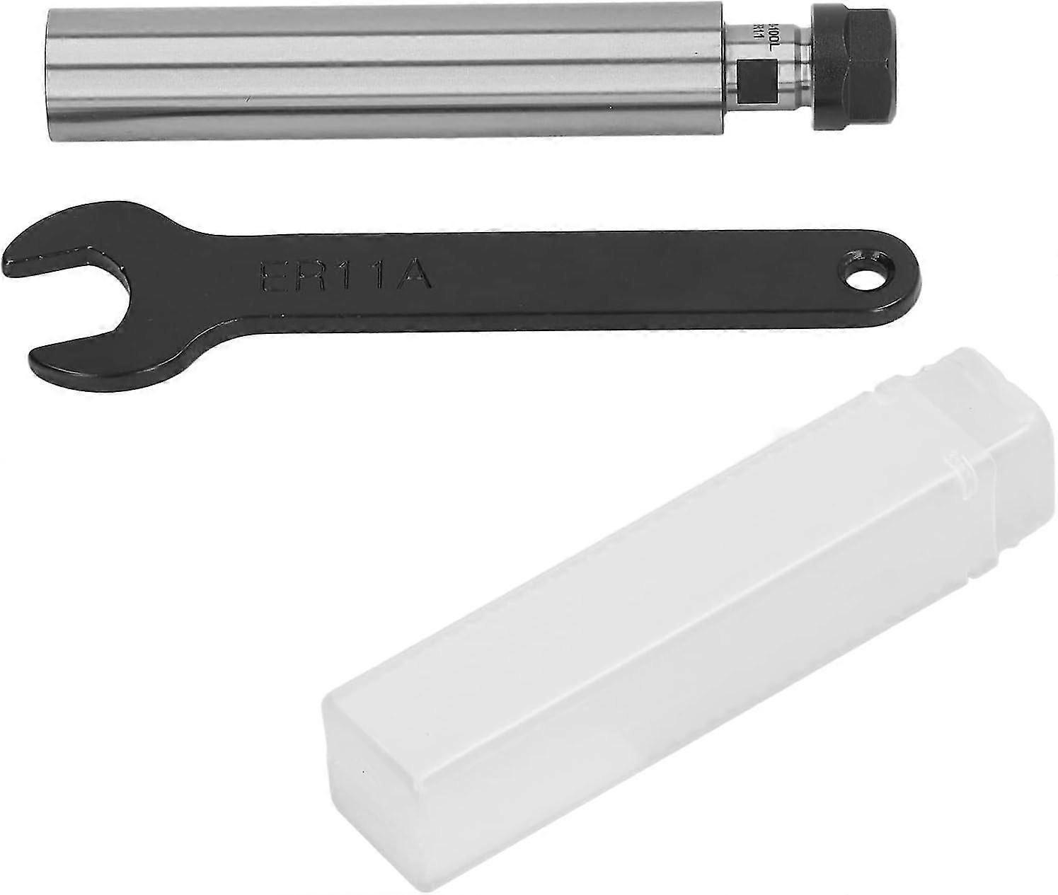 CNC Milling Machine Engraving Spring Chuck with Extension Rod - C20 ER11A 100L, Straight Shank