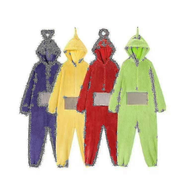 Teletubbies One Piece Pajamas Women'S Homewear Men'S And Women'S Thickened Coral Fleece-Y